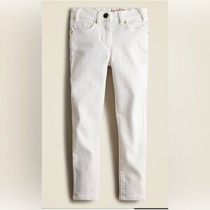 J. Crew Crewcuts Girls White Runaround Jeans, Size 10, Washed, Never Worn